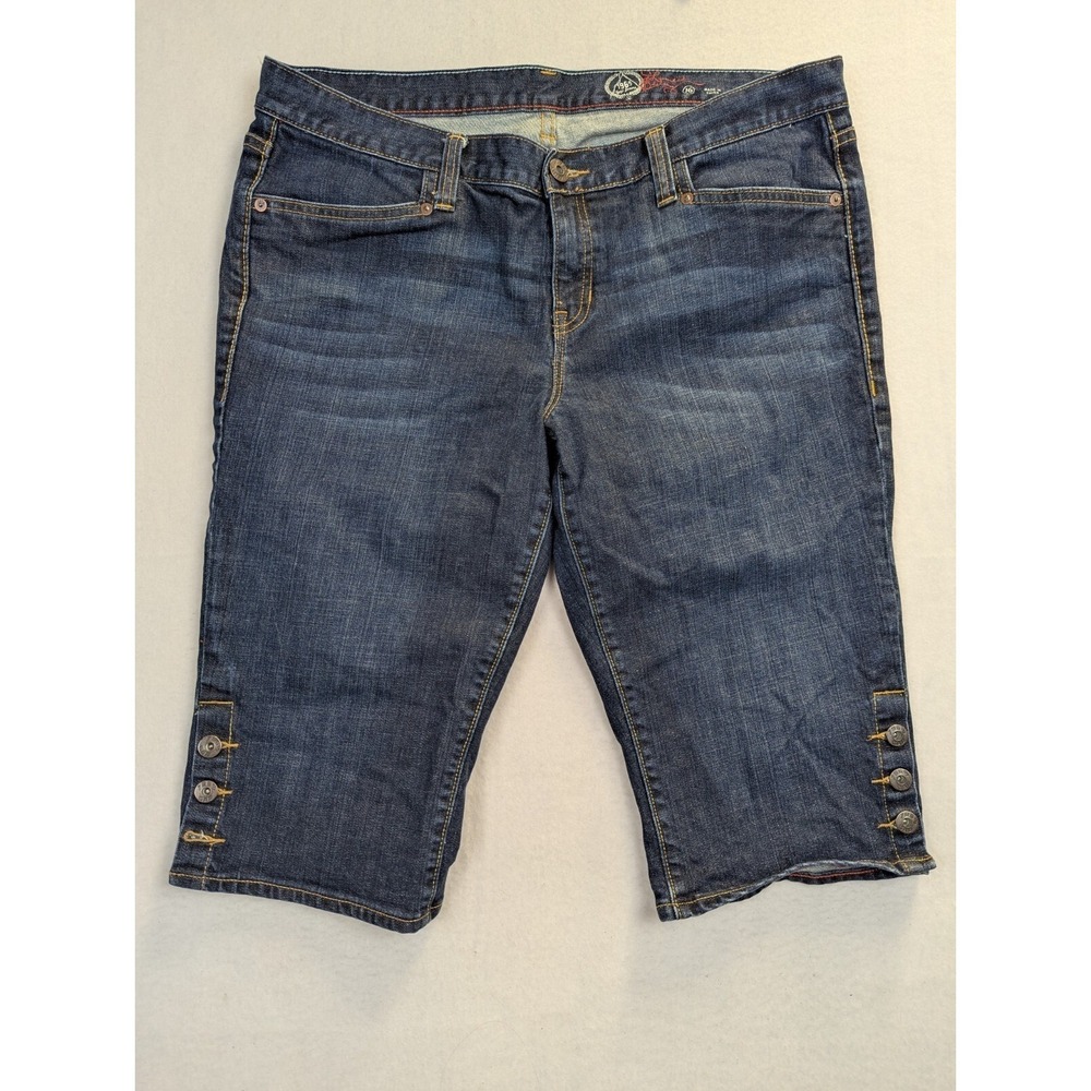 Gap Womens Capri Jeans Size 16 Cotton Blend 3 Buttons On Legs Limited Edition